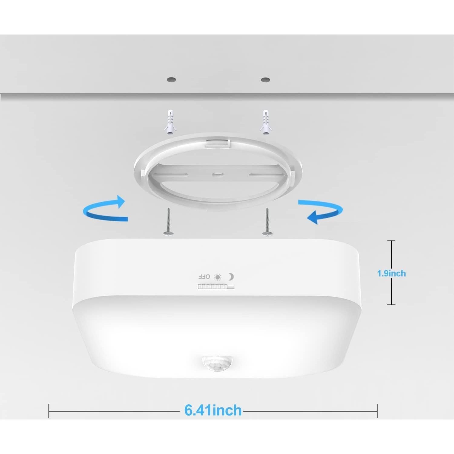 Luz de Techo Inalámbrica con Sensor de Movimiento WhitePoplar 500LM