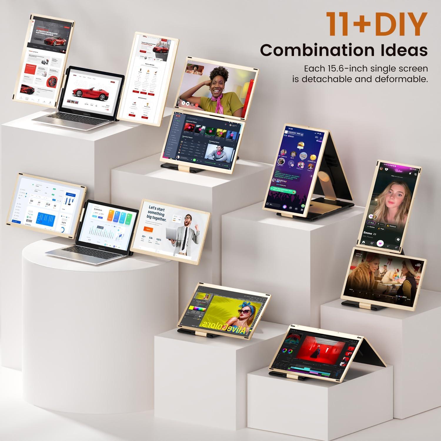 Extensor de Pantalla VargaoliDeal 15.6" FHD 1080P Compatible