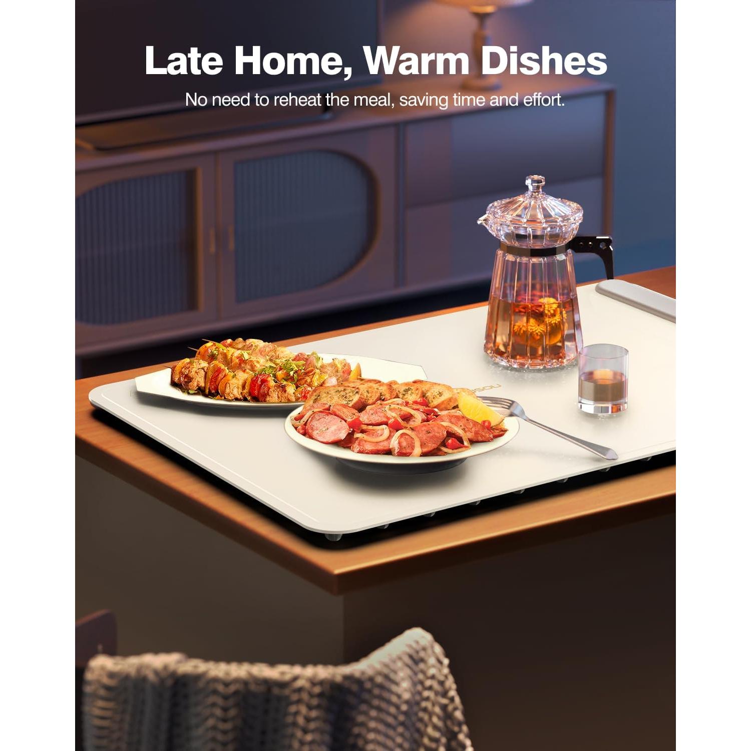 Bandeja Calentadora Eléctrica iTRUSOU BW601 Beige 250W 3 Temperaturas