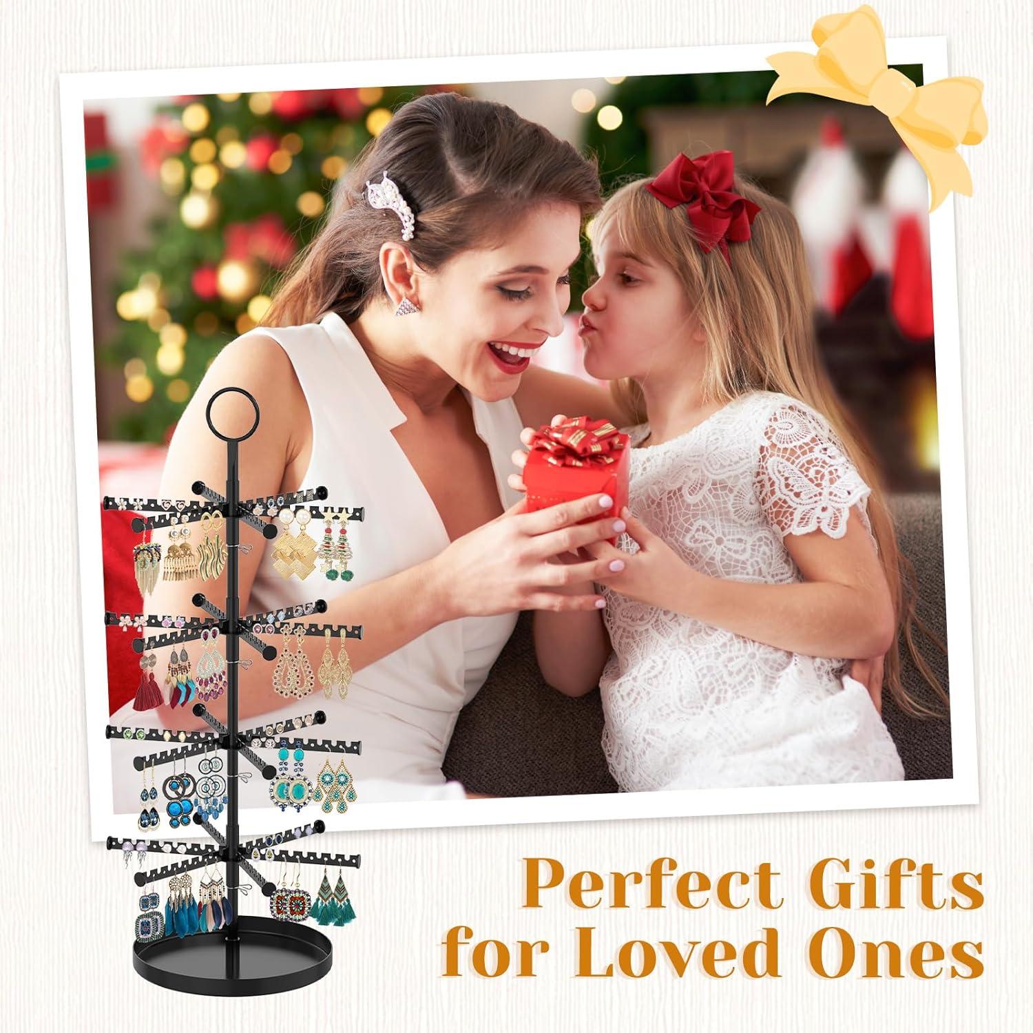 Soporte Organizador de Pendientes Giratorio MODOWEY 4 Niveles