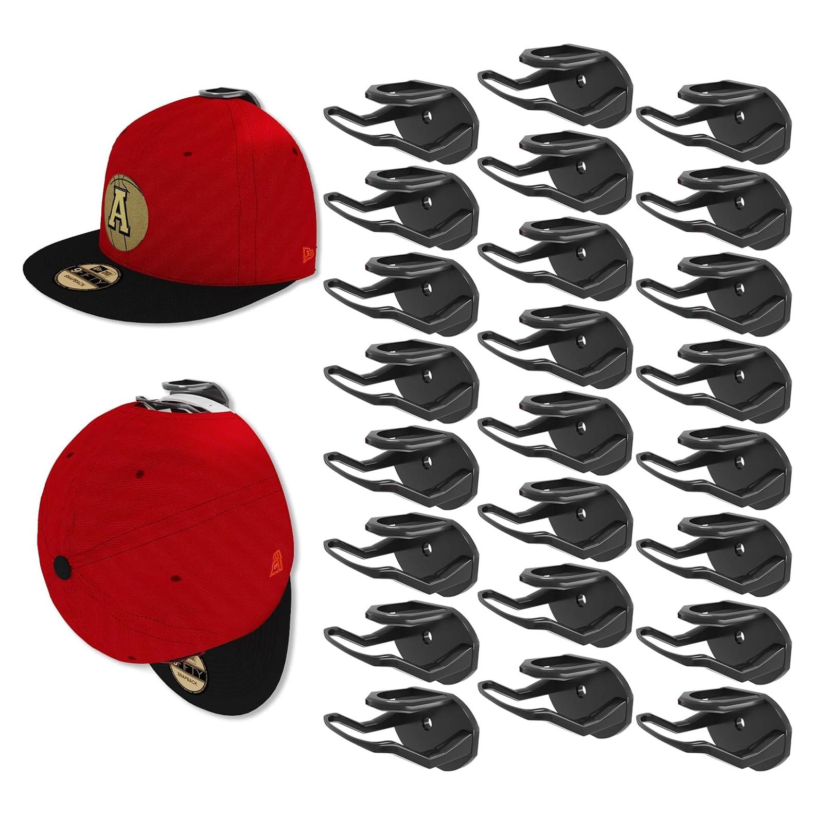 Ganchos Adhesivos para Sombreros Niunuerga - 24 Unidades, Negro