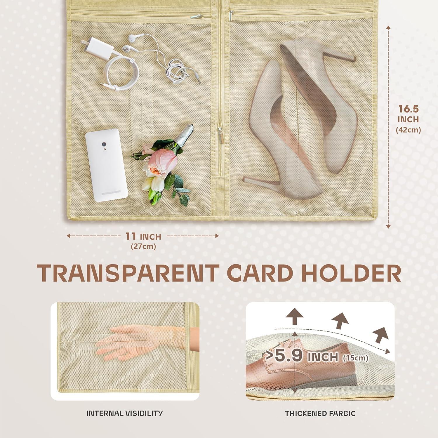 Bolsa de viaje para prendas Lazebox 110x60 cm beige