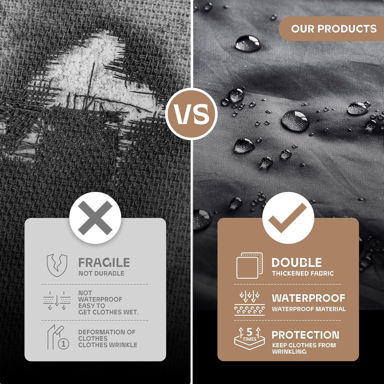 Bolsa de viaje para prendas Lazebox 110x60 cm beige