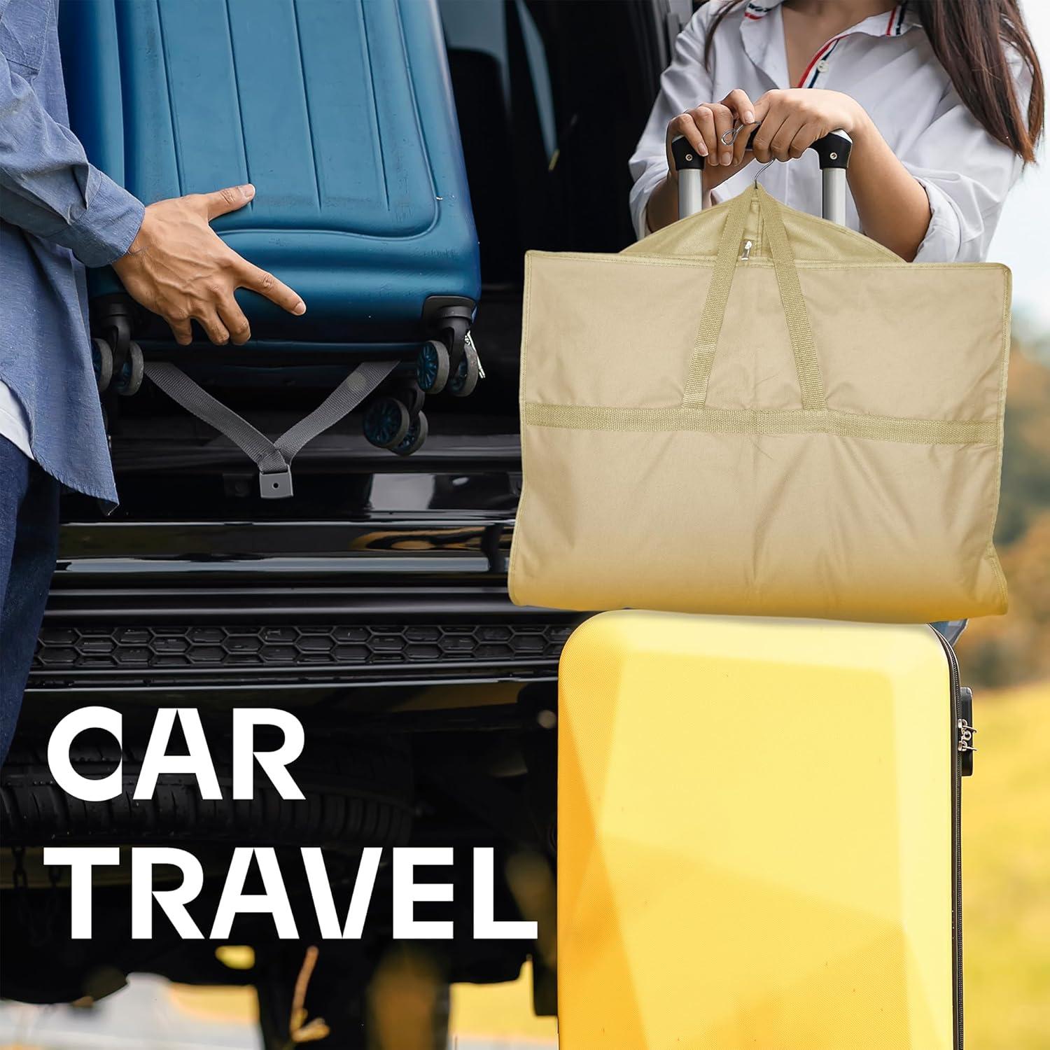 Bolsa de viaje para prendas Lazebox 110x60 cm beige