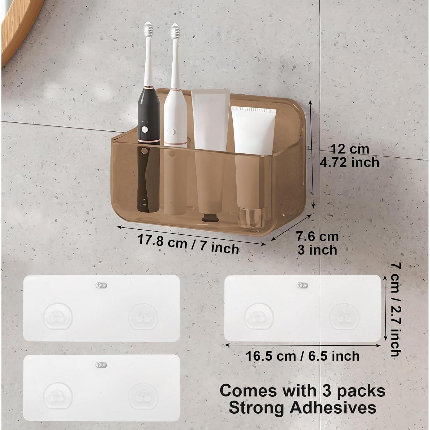 Organizador de Pared Acrílico Adhesivo Diesisa 2 Piezas 7.6x17.2 cm