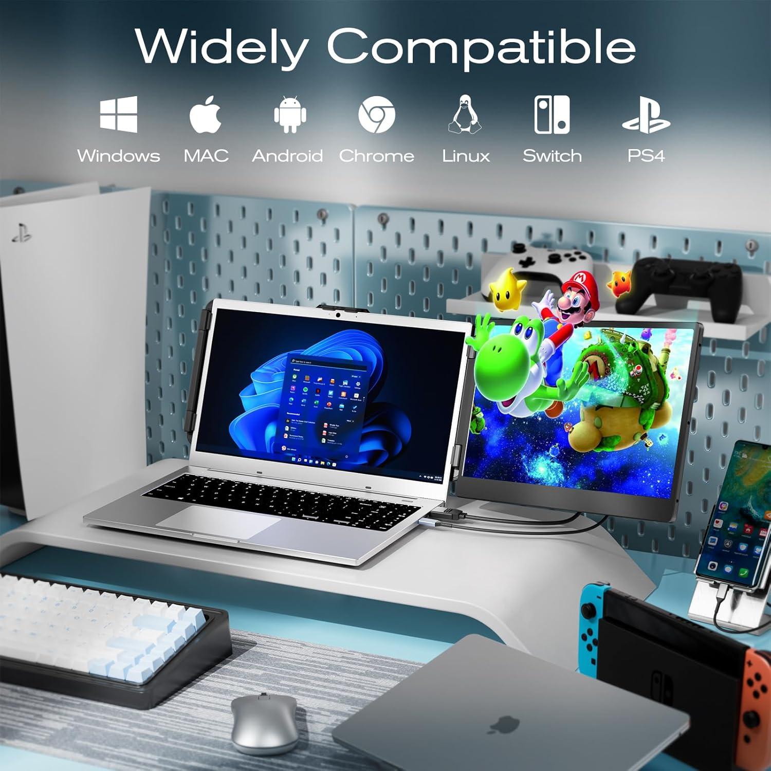 Extensor de Pantalla Teamgee S1 14" FHD 1080P Portátil