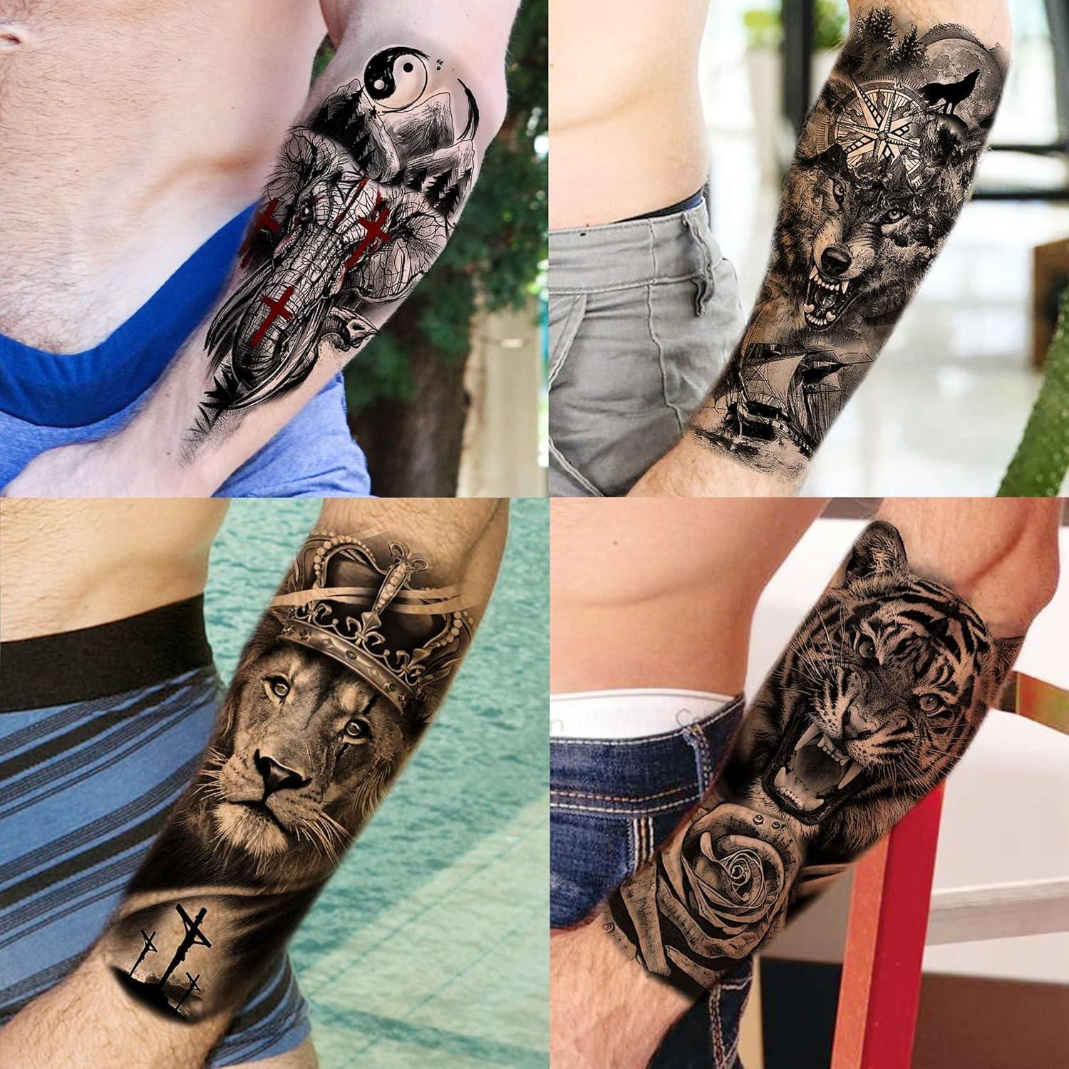 63 Hojas Tatuajes Temporales Bilizar Animales 3D Halloween