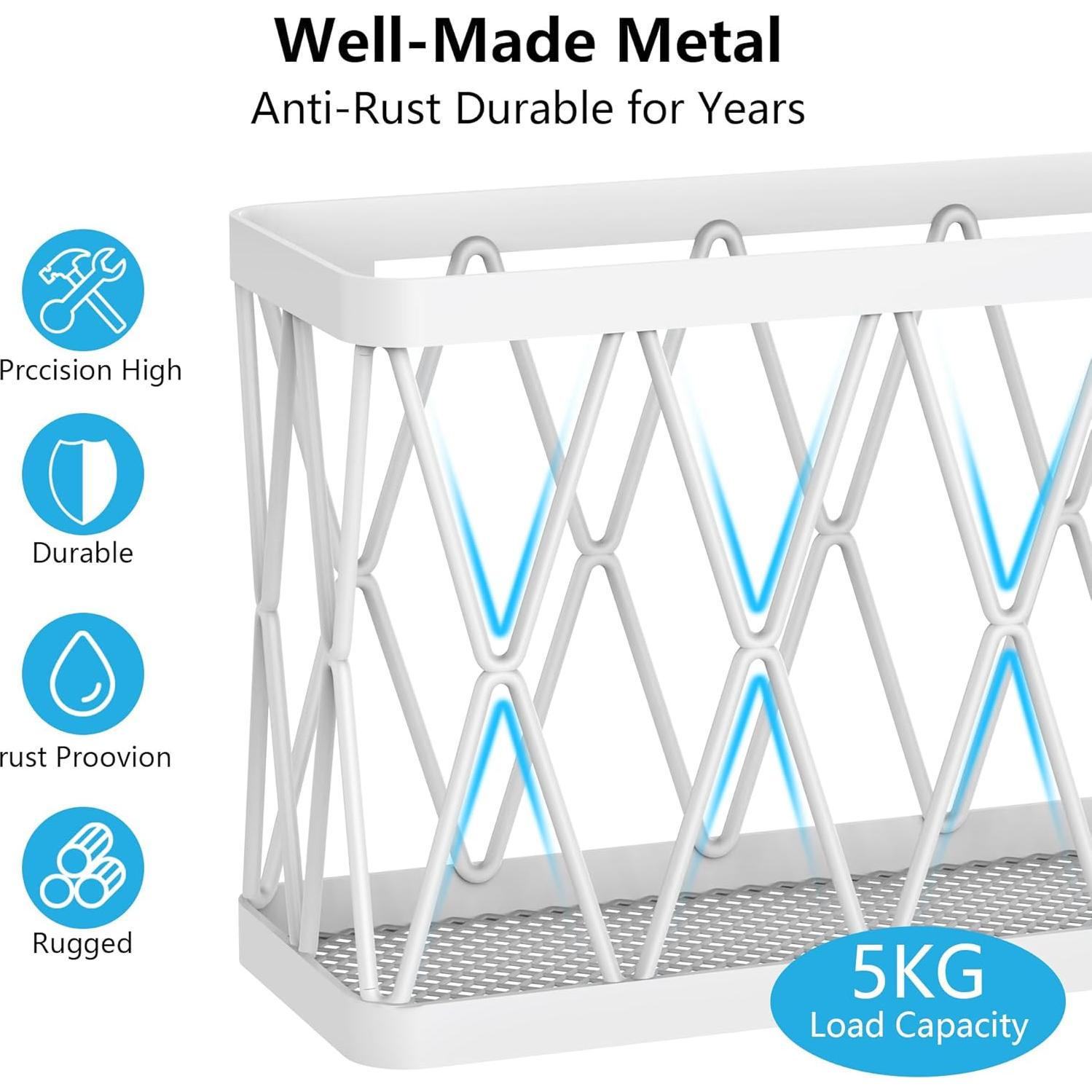 YIGII Organizador de Puerta de Gabinete 3 Paquetes Blanco