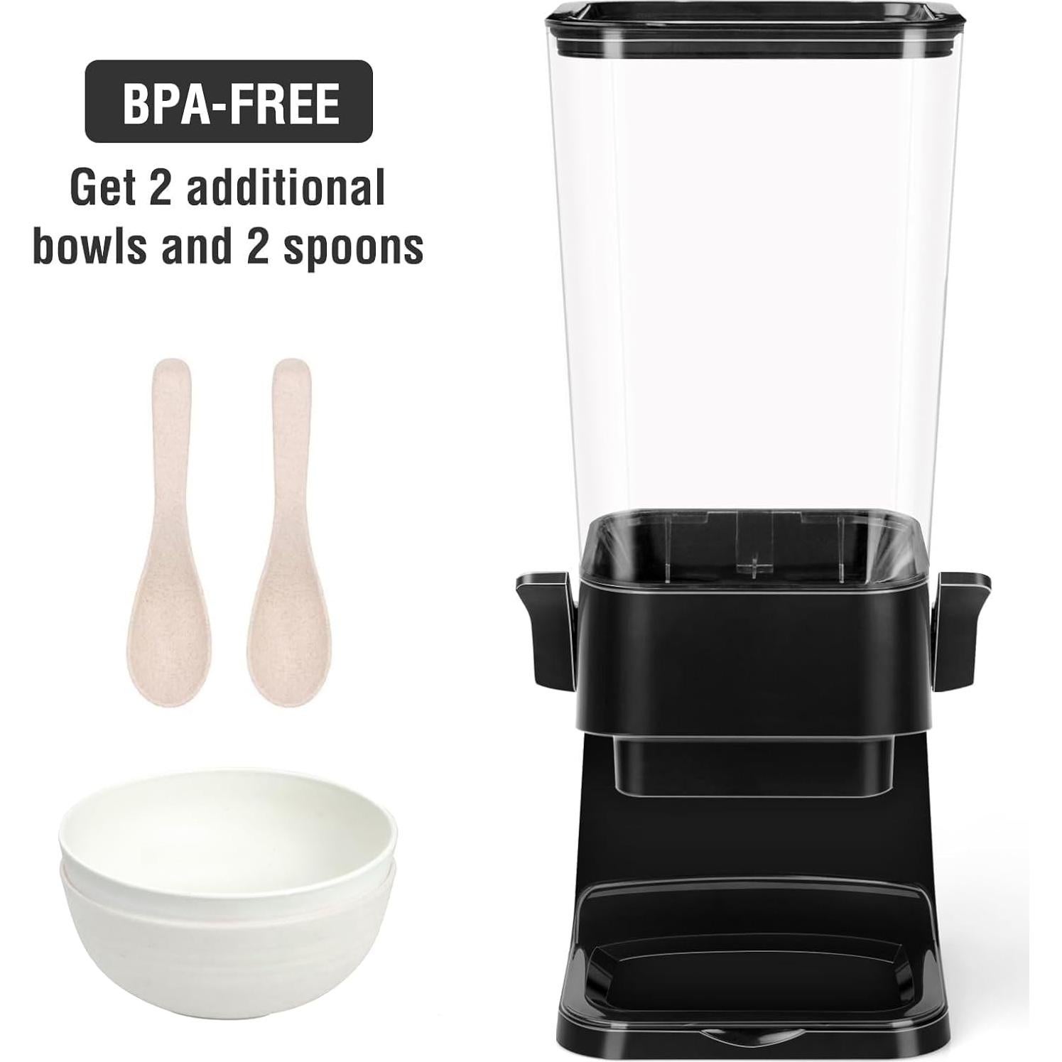 Dispensador de Cereal Mivvosakuki 5.5L Hermético con Tazones