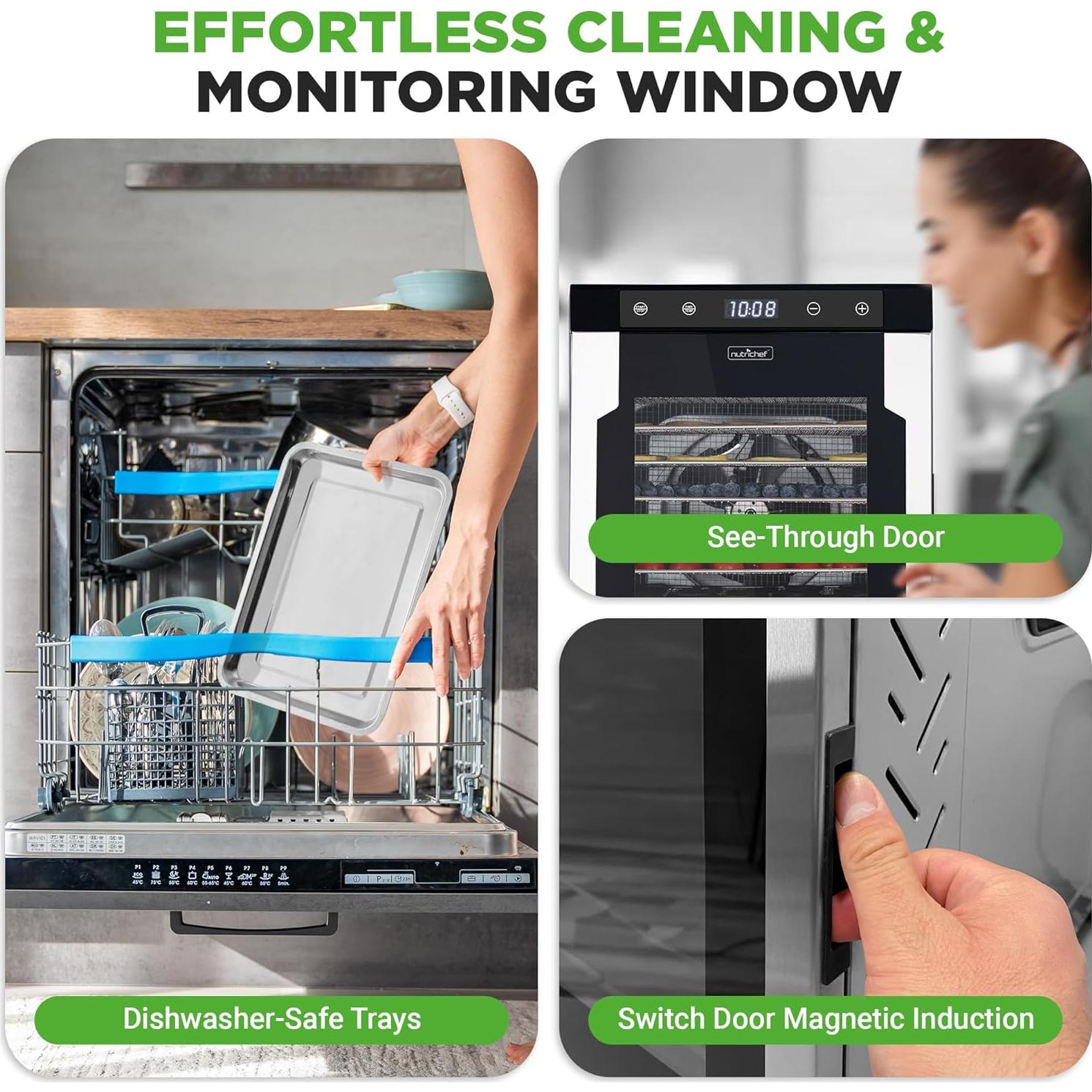 Deshidratador de Alimentos NutriChef NCFD10S 900W 10 Bandejas