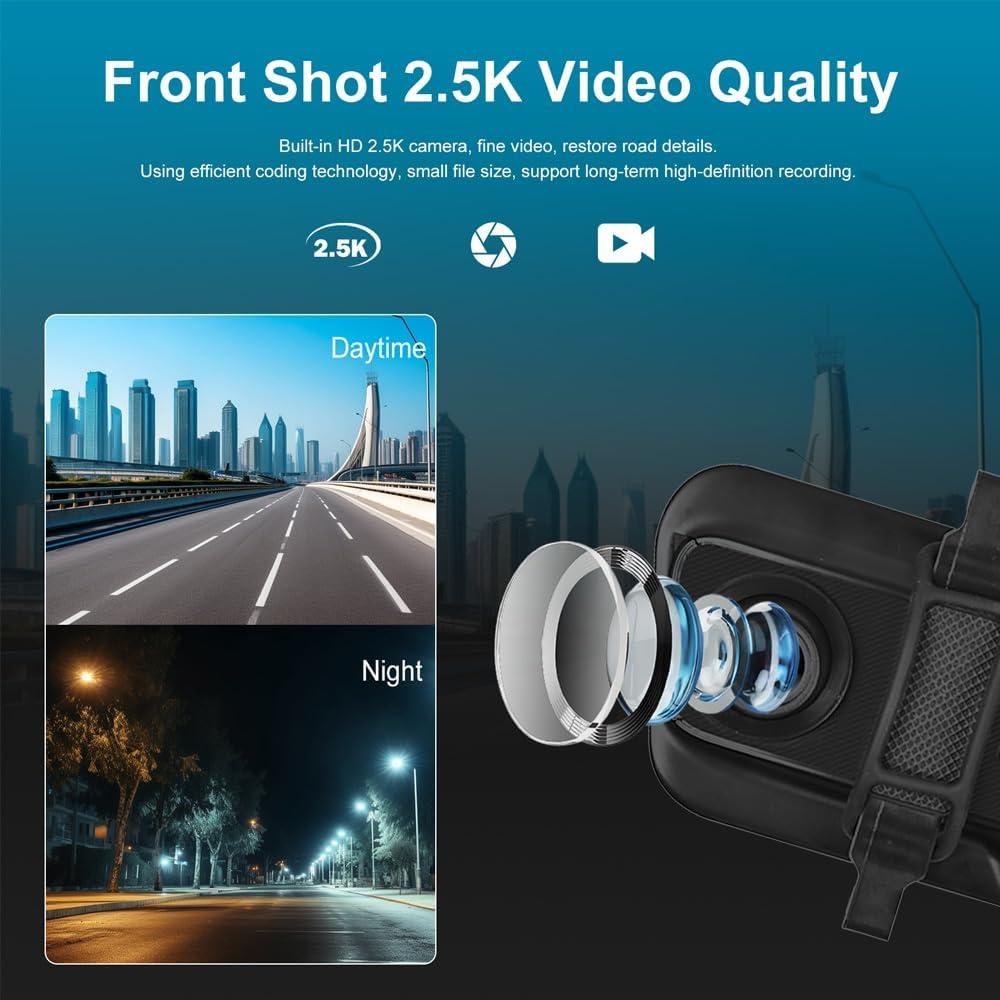 Cámara de Espejo Retrovisor Hikity 9.66" 2.5K con Carplay