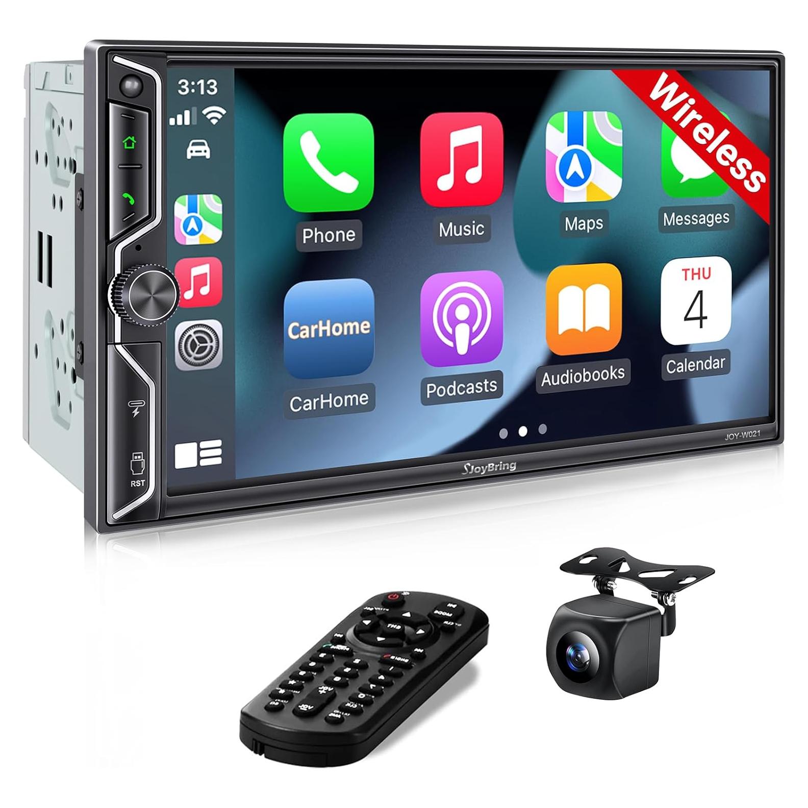 Estéreo de Coche SJOYBRING Doble Din 7" QLED Bluetooth