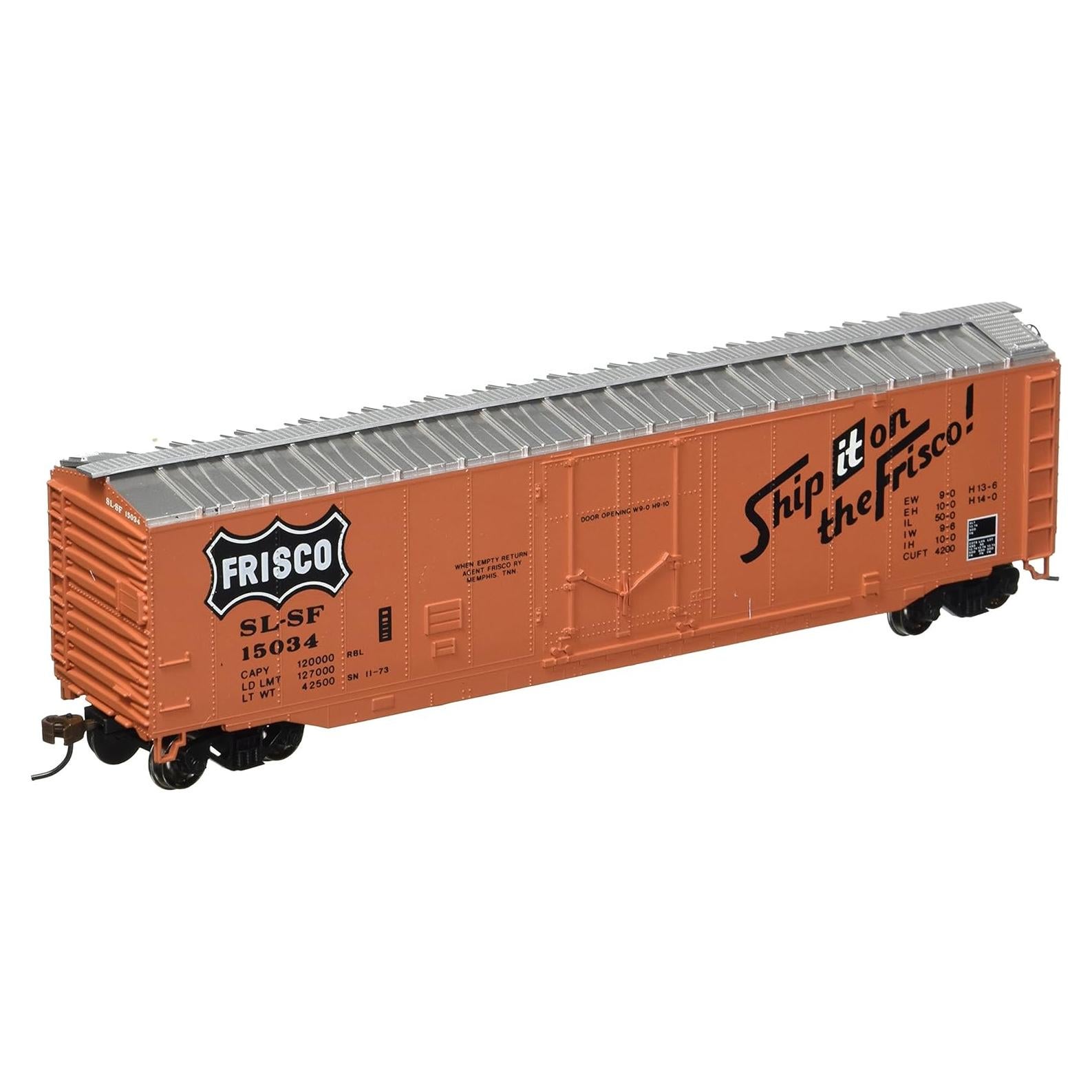 Vagón de Caja Bachmann 50' Escala HO Ruedas Metalizadas