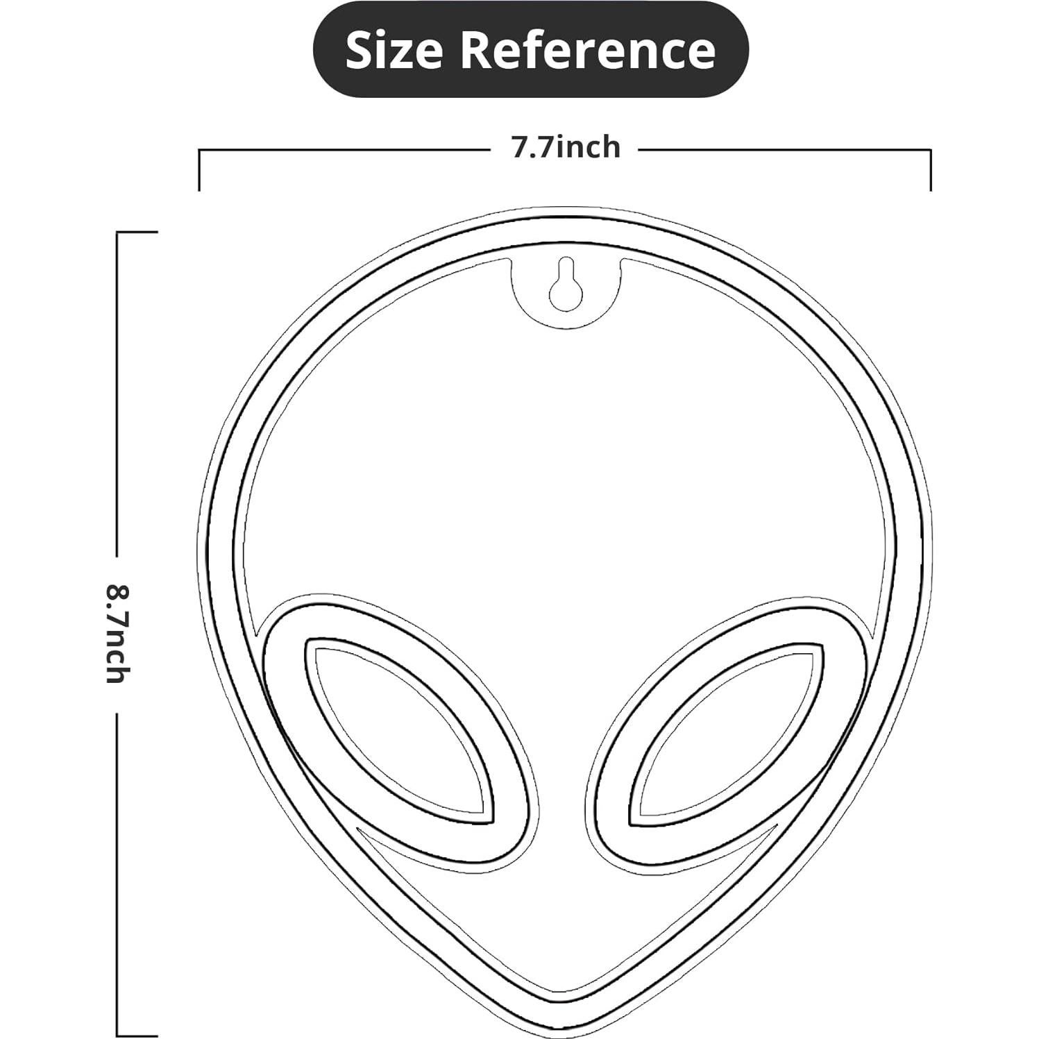 Lámpara de Neón Alienígena Lumoonosity Rosa y Azul 19.5x22.1cm