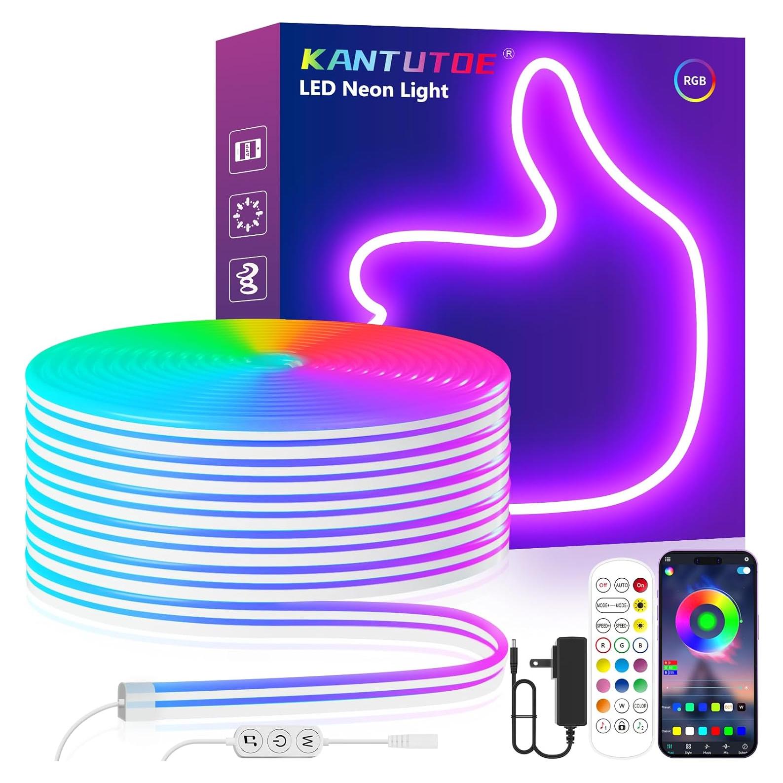Luces de Cuerda LED KANTUTOE 4.0m RGB IP67 Control Remoto