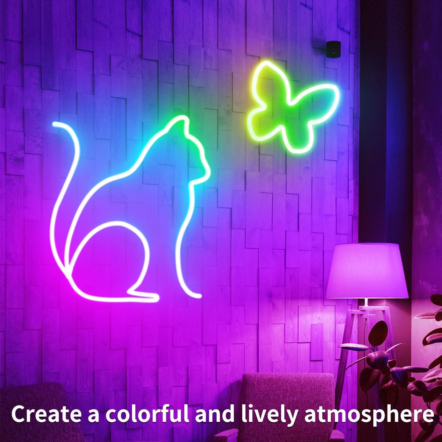 Tira de Luz LED Neón 5m Segrass RGB Control Remoto IP65