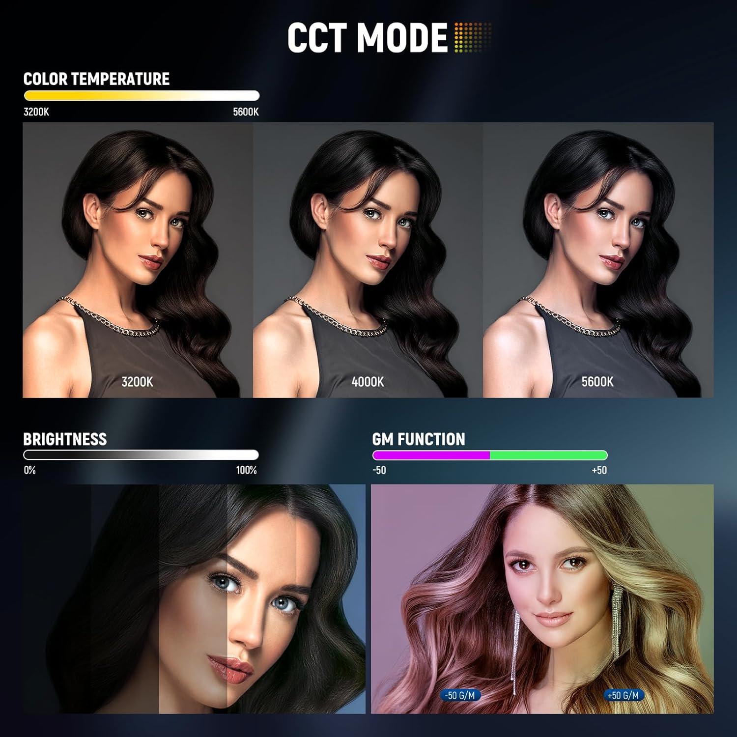 Tubo de Luz LED NEEWER RGB1 Portátil con Barndoor y Control APP