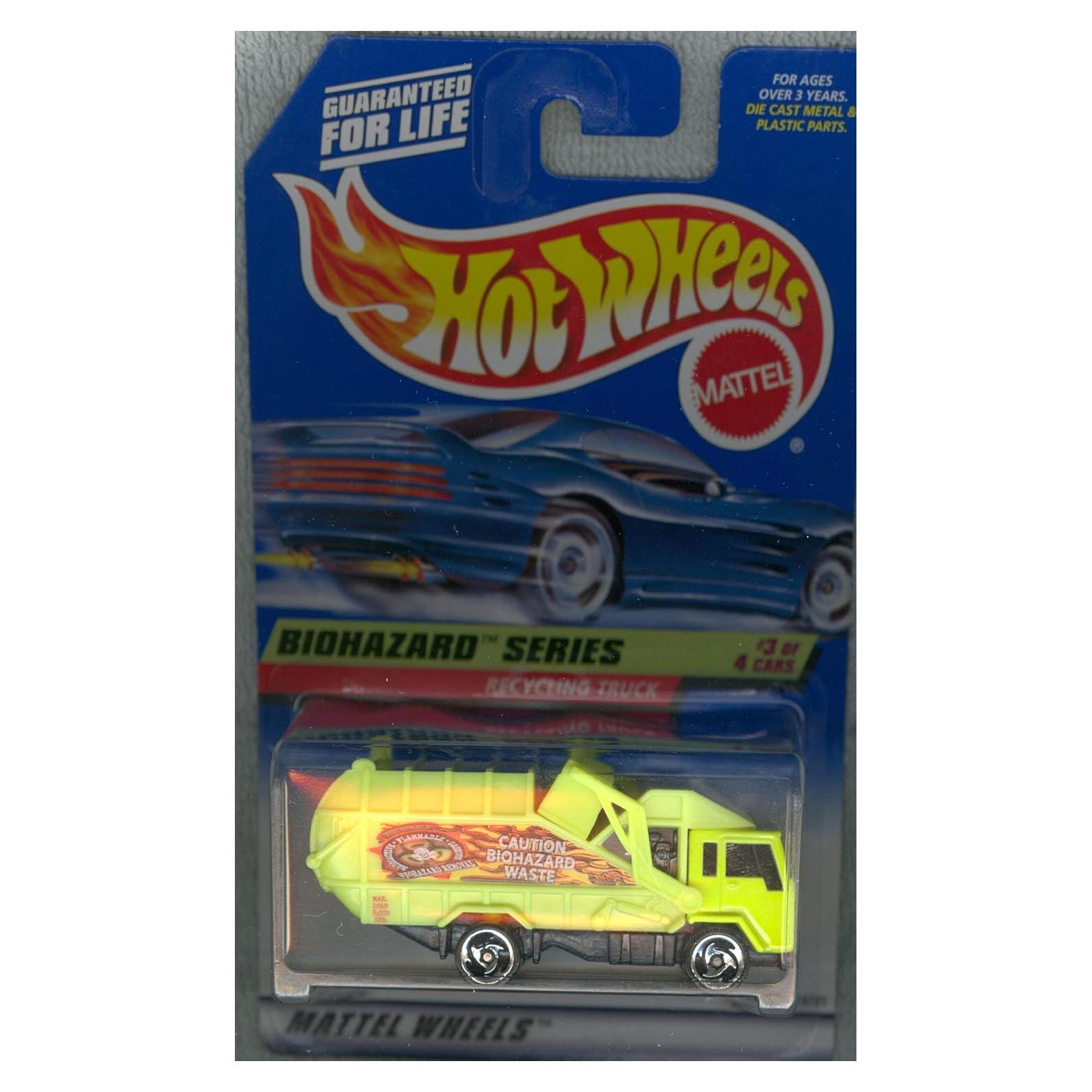 Camión de Reciclaje Hot Wheels 1998 1:64 Biohazard #3
