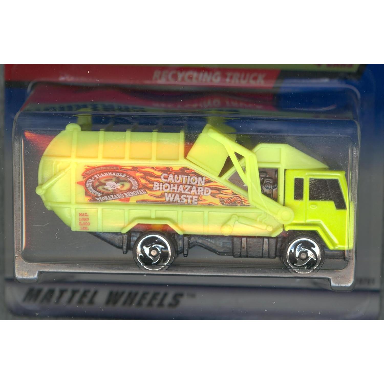 Camión de Reciclaje Hot Wheels 1998 1:64 Biohazard #3