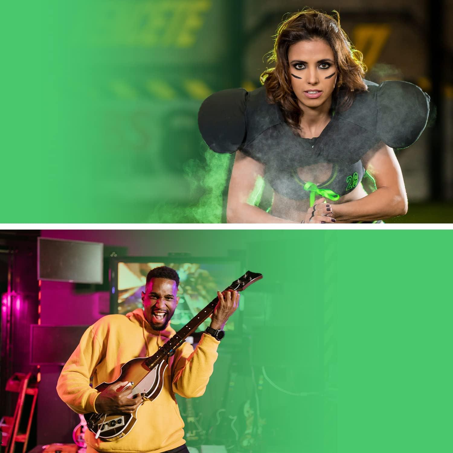 Julius Studio 6 x 9 ft. Chromakey Green Soft Texture Backdrop Screen, Photo Background Muslin, Premium High Density Synthetic Fabric, Stronger Longer Lifespan with 4 Elastic String Clips, JSAG685