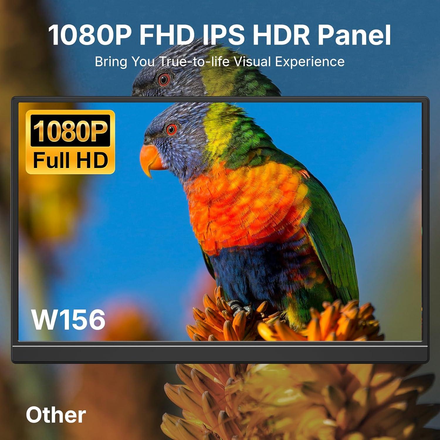 Monitor Portátil WGK 15.6" FHD USB-C HDMI Delgado