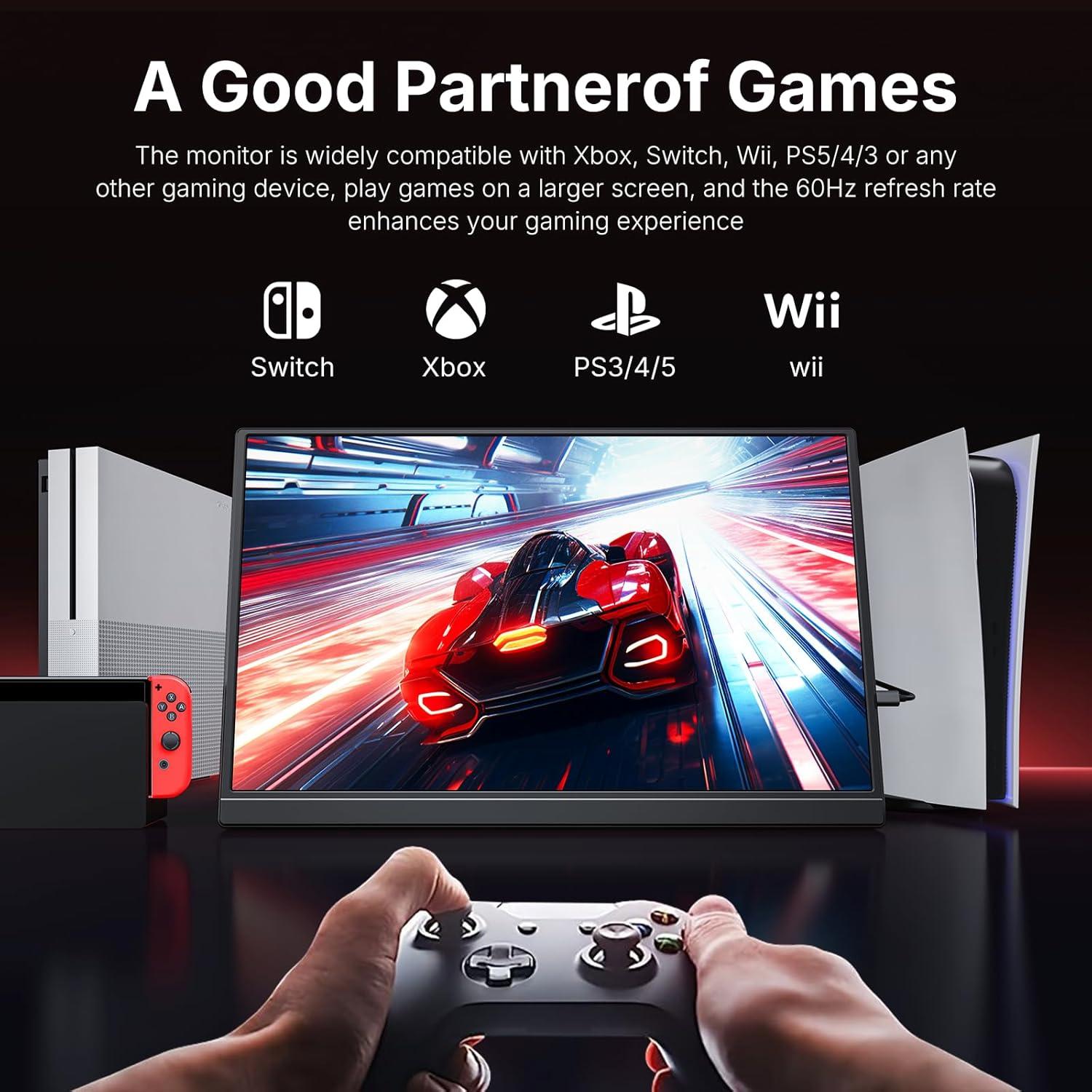 Monitor Portátil WGK 15.6" FHD USB-C HDMI Delgado