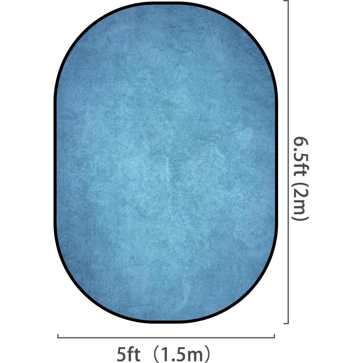 Fondo Plegable Kate 1.5x2.0m Azul Gris para Fotografía
