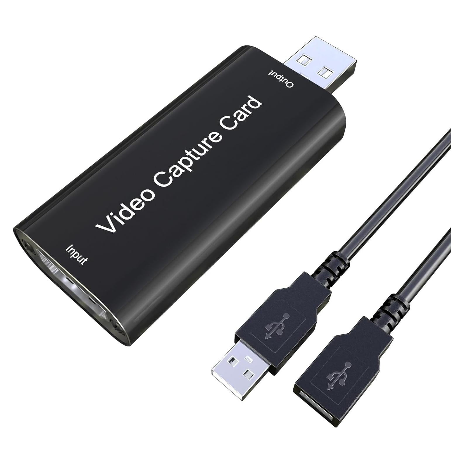 Capture Card for Streaming - 4K HDMI Video Capture Card,Cam Link Card Game Audio Capture Adapter,HDMI to USB 2.0 Record Capture Device for Streaming, Gaming,Live Broadcasting