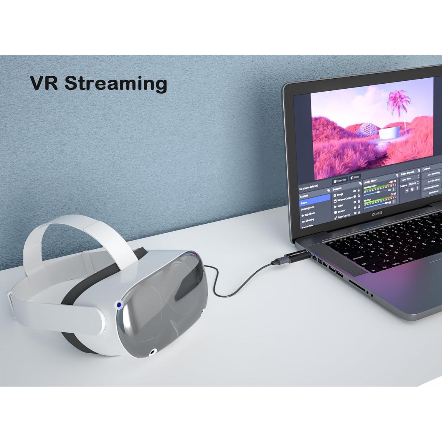 Capture Card for Streaming - 4K HDMI Video Capture Card,Cam Link Card Game Audio Capture Adapter,HDMI to USB 2.0 Record Capture Device for Streaming, Gaming,Live Broadcasting