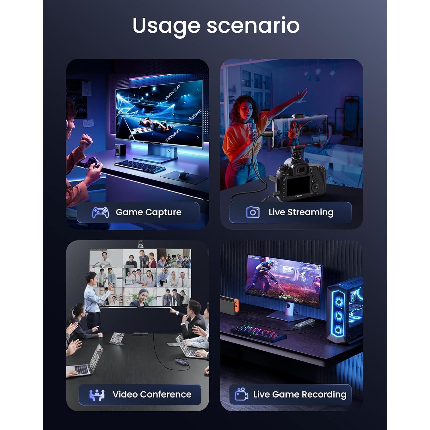 Tarjeta de Captura de Video USB 3.0 avedio links 1080P 60FPS