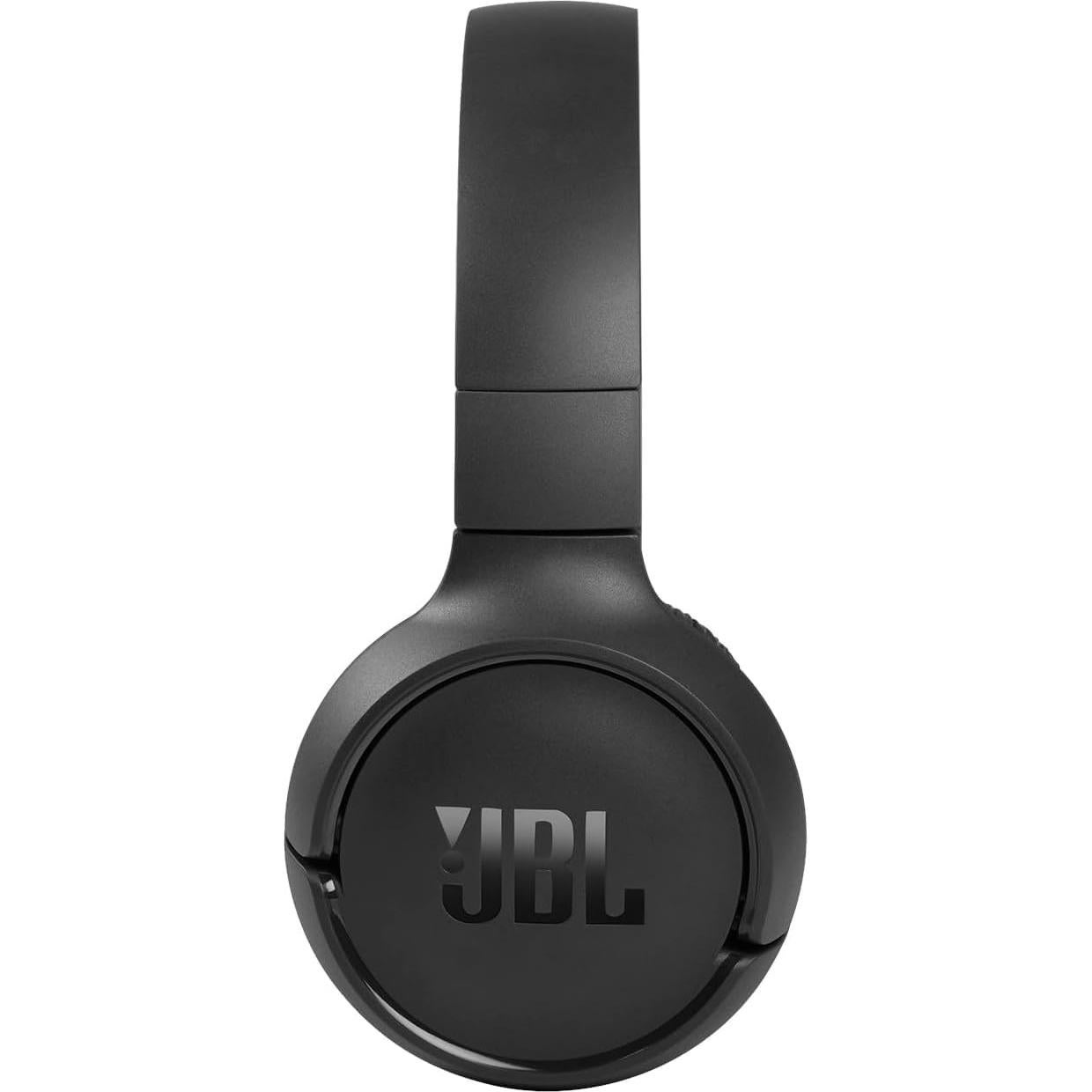 JBL Tune 510BT: Wireless Bluetooth On-Ear Headphones with Purebass Sound - with Cleaning Cloth - Black