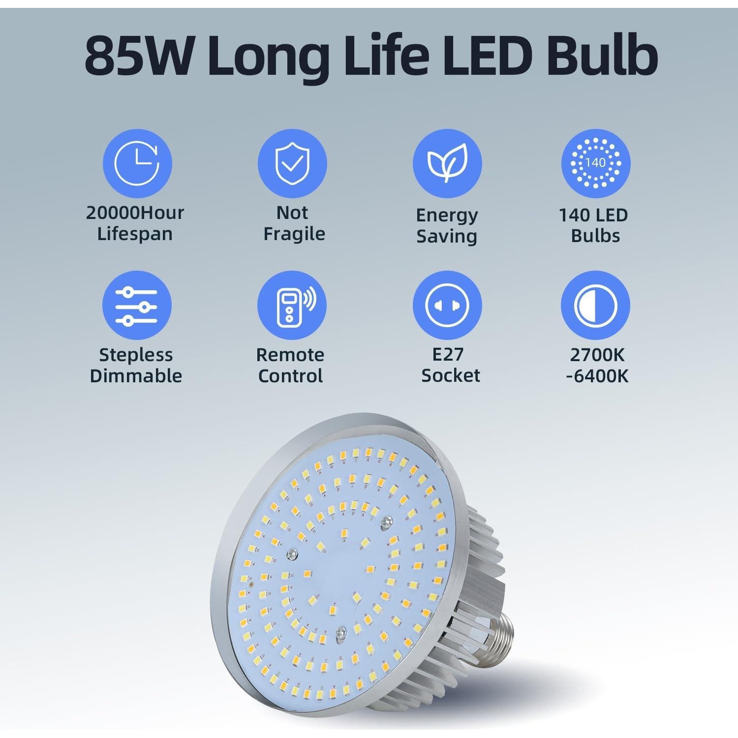 Kit de Iluminación Softbox Skytex 50x70cm 85W LED E27