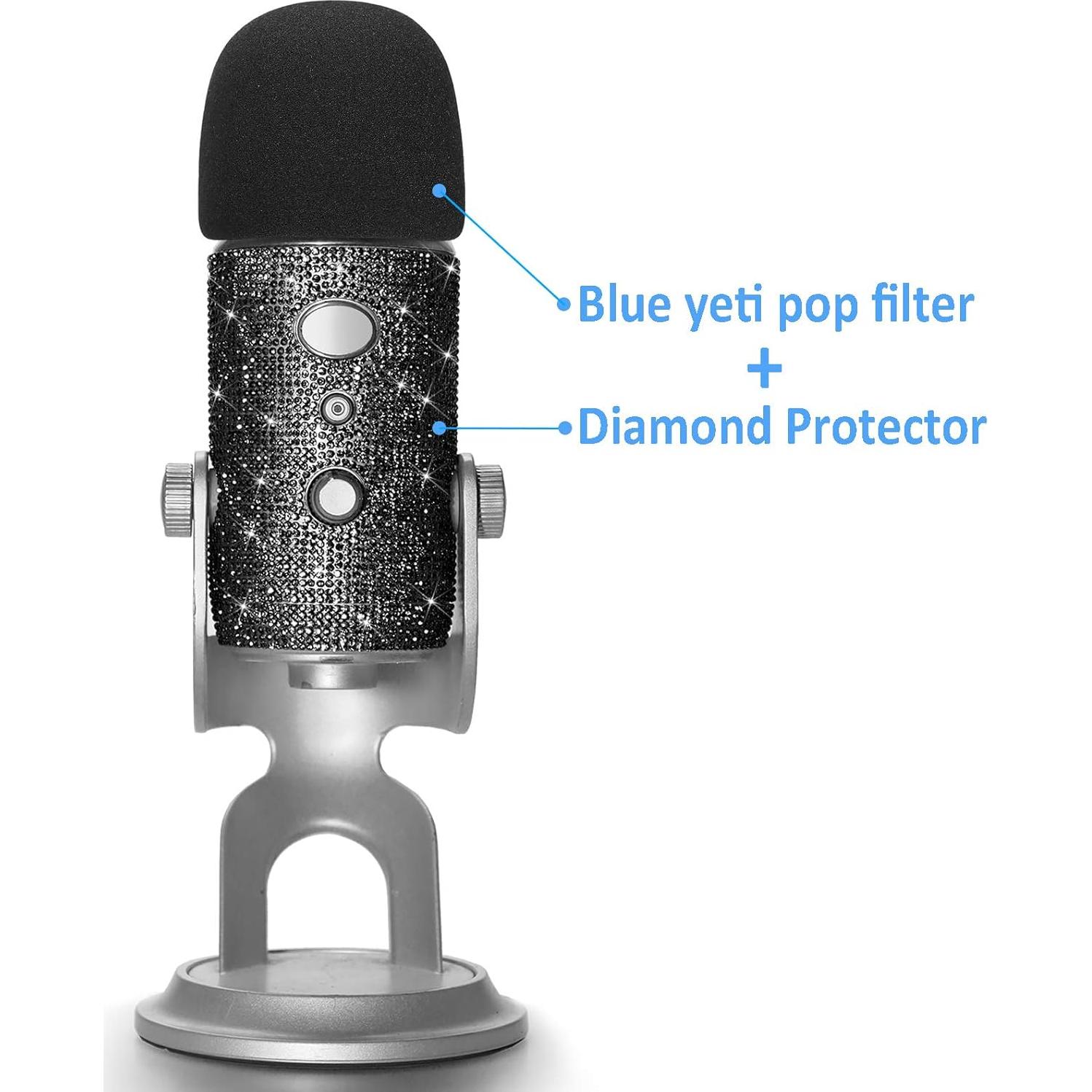 Filtro Pop para Micrófono Blue Yeti YOUSHARES - Negro