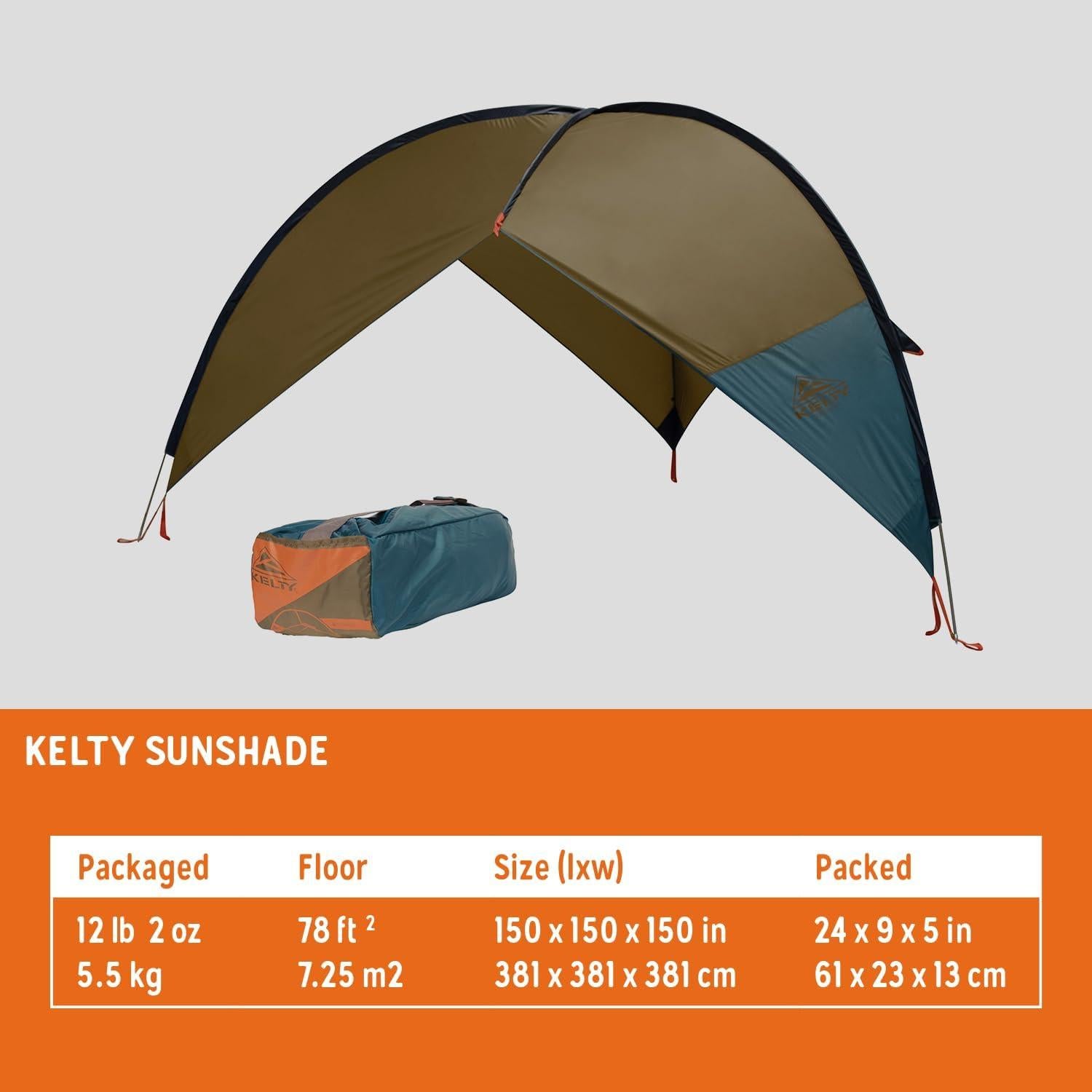 Refugio Portátil Pop Up Kelty Sunshade 7.25 m² UV Camping