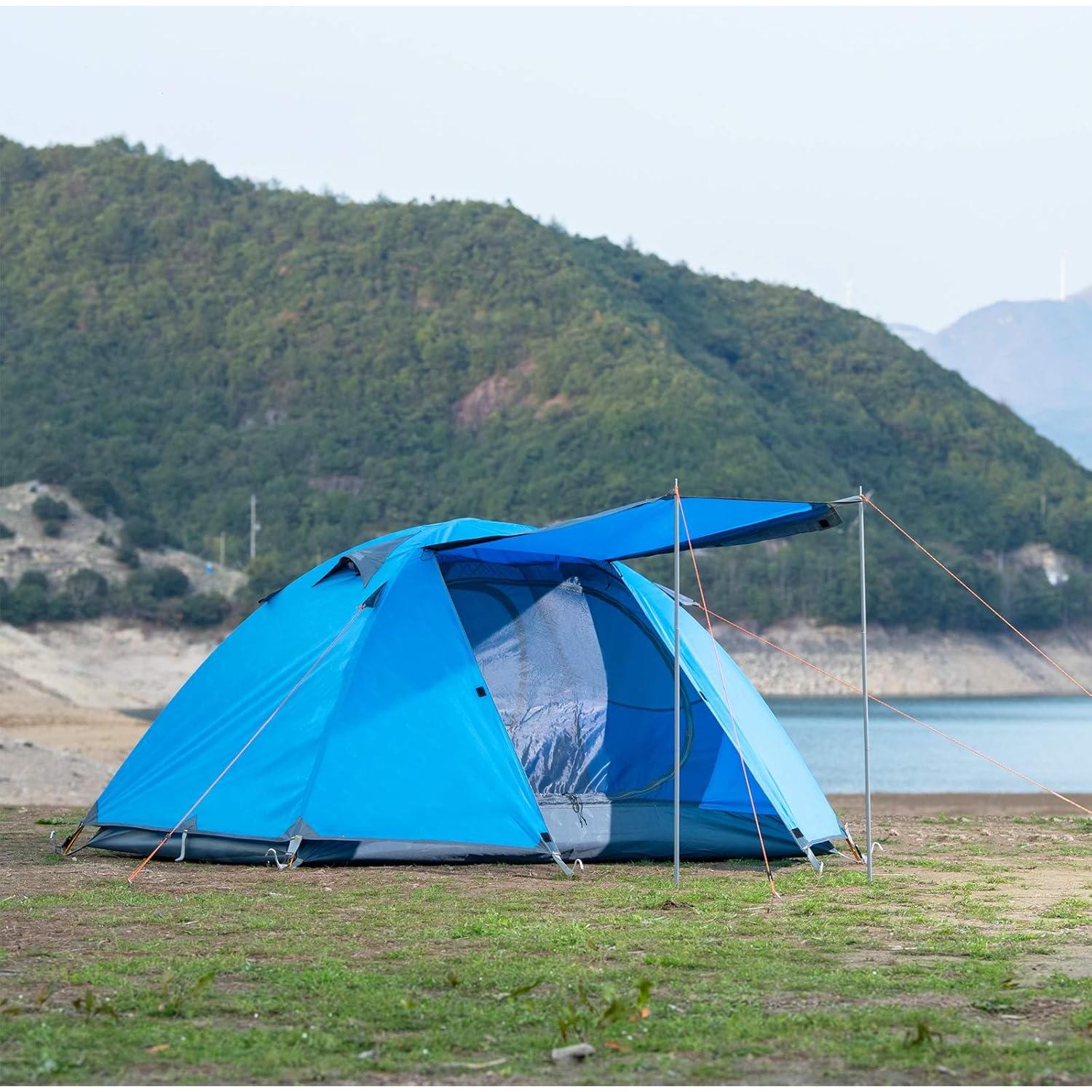 Carpa de Camping BISINNA para 2 Personas Impermeable 3 Temporadas