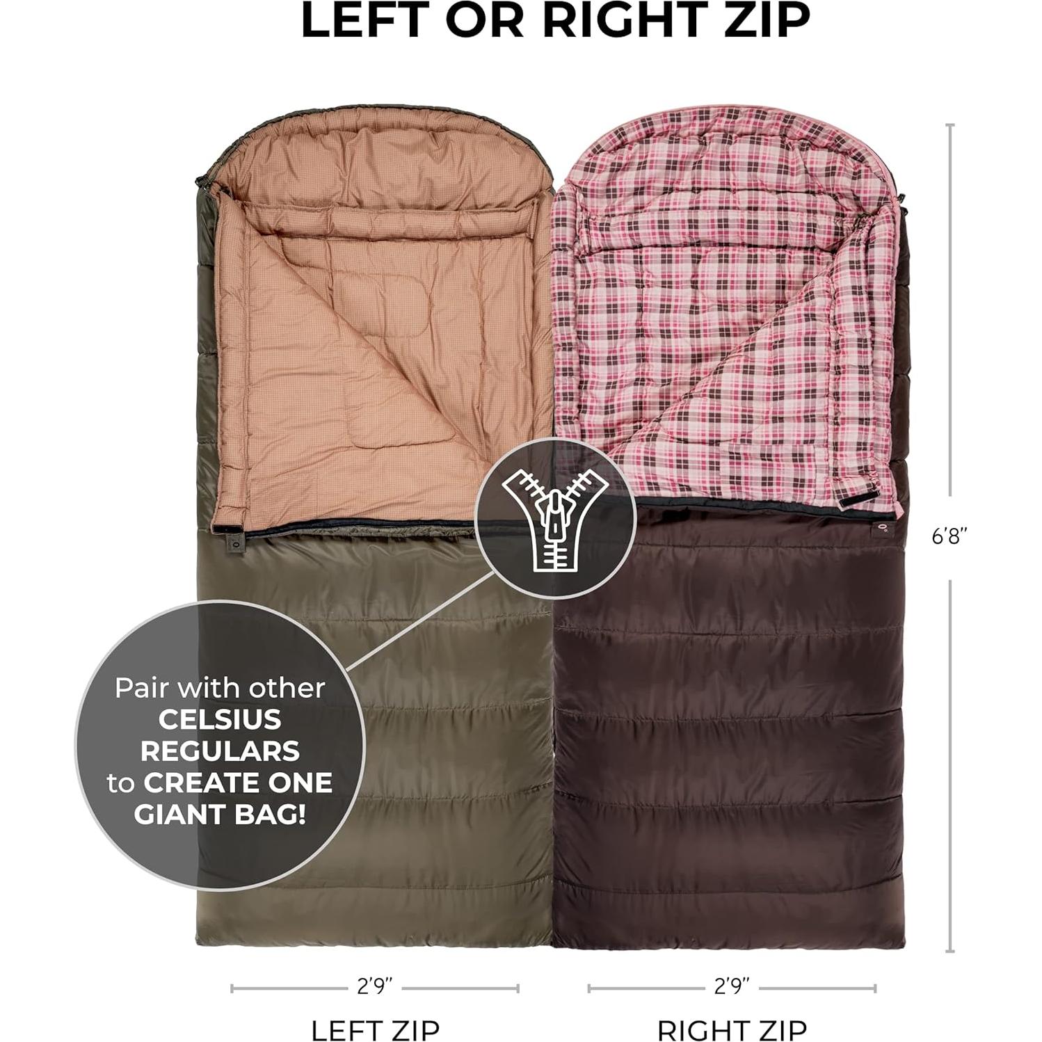 Saco de dormir TETON Sports Celsius Regular -17.78C 3 Estaciones