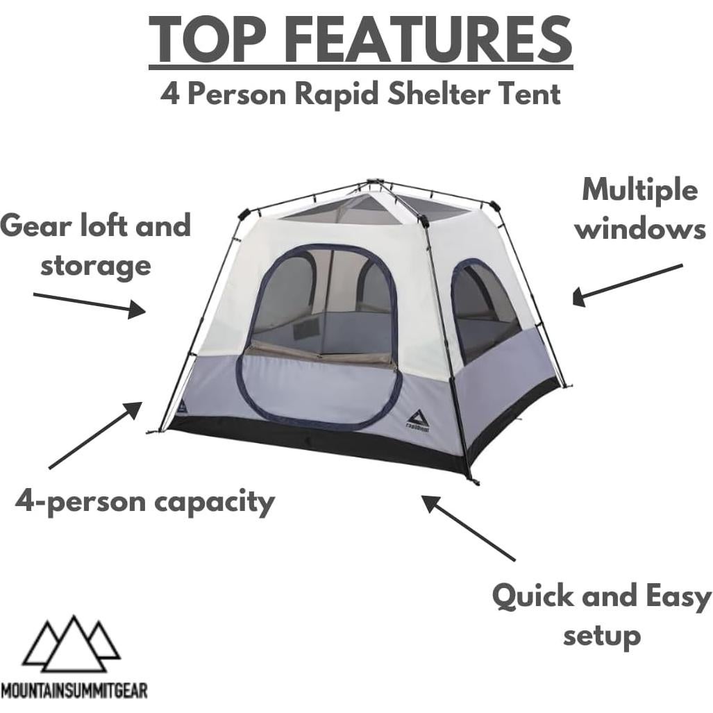 Carpa Pop Up Caddis Rápido 4 Personas - Fácil Montaje