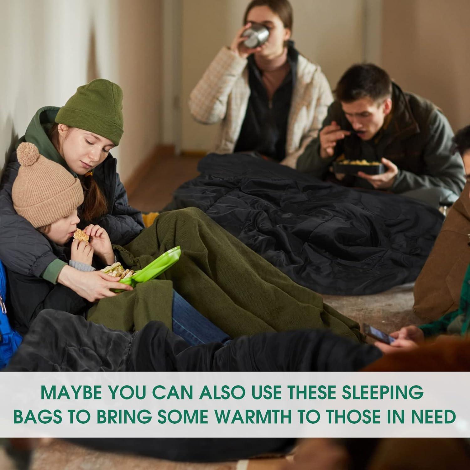 Sacos de Dormir Tudomro 16 Piezas Impermeables 210x75cm