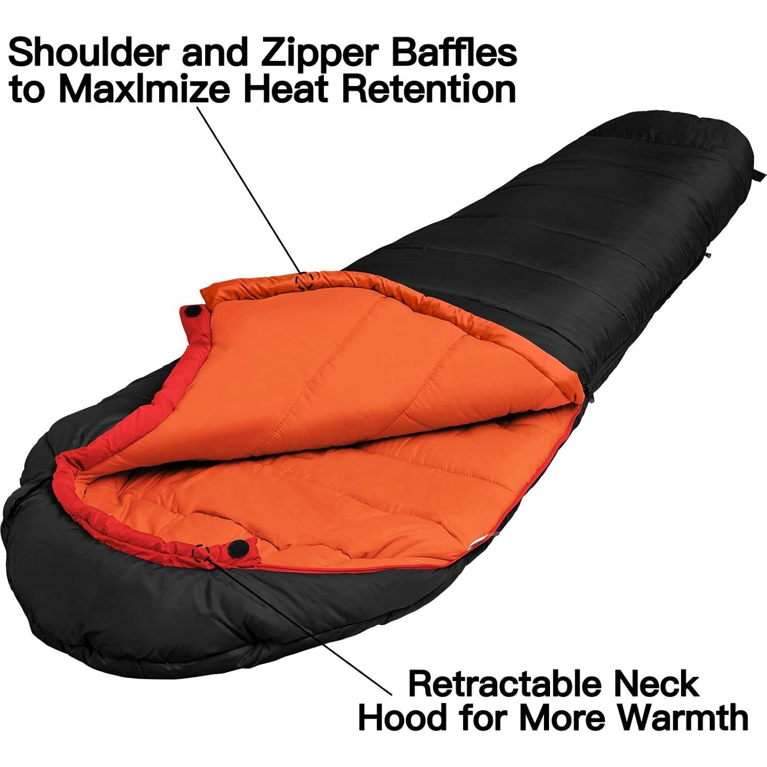 Saco de Dormir Bessport Momia 15 °C - 10 °C para Adultos