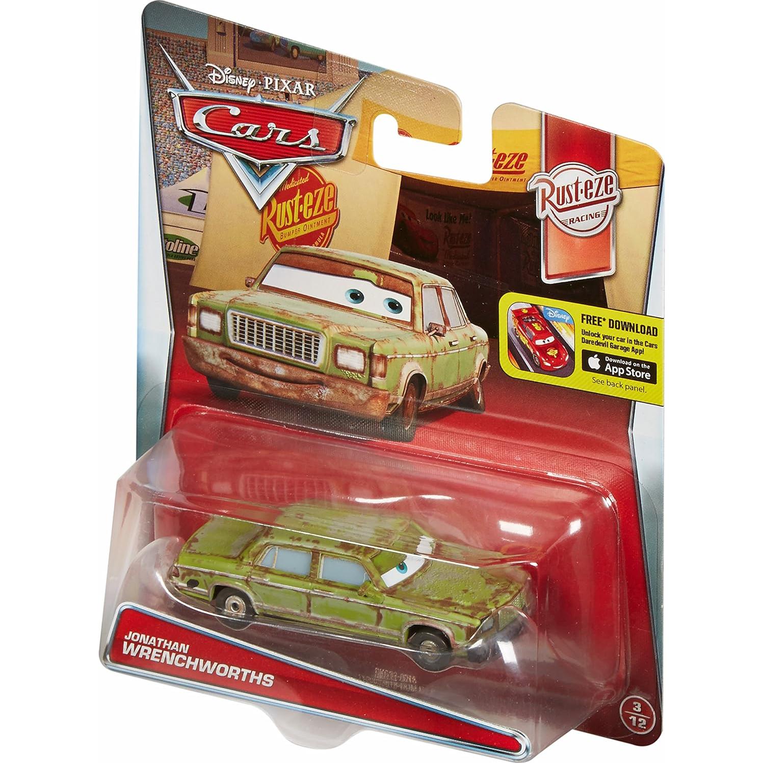 Vehículo Diecast Disney Pixar Cars Jonathan Wrenchworths 1:55