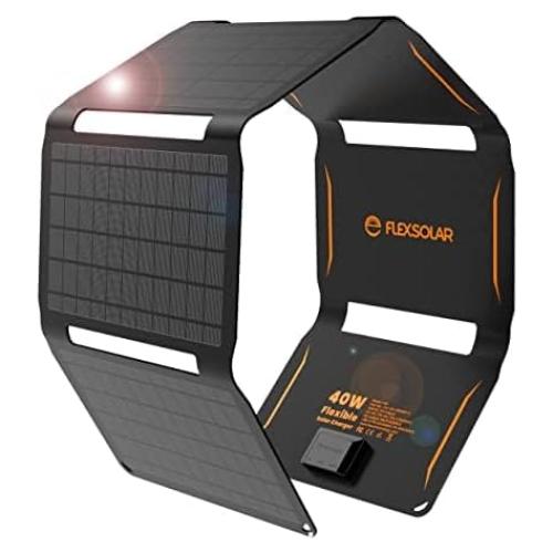 Cargador Solar FlexSolar 40W Plegable USB-C y USB-A
