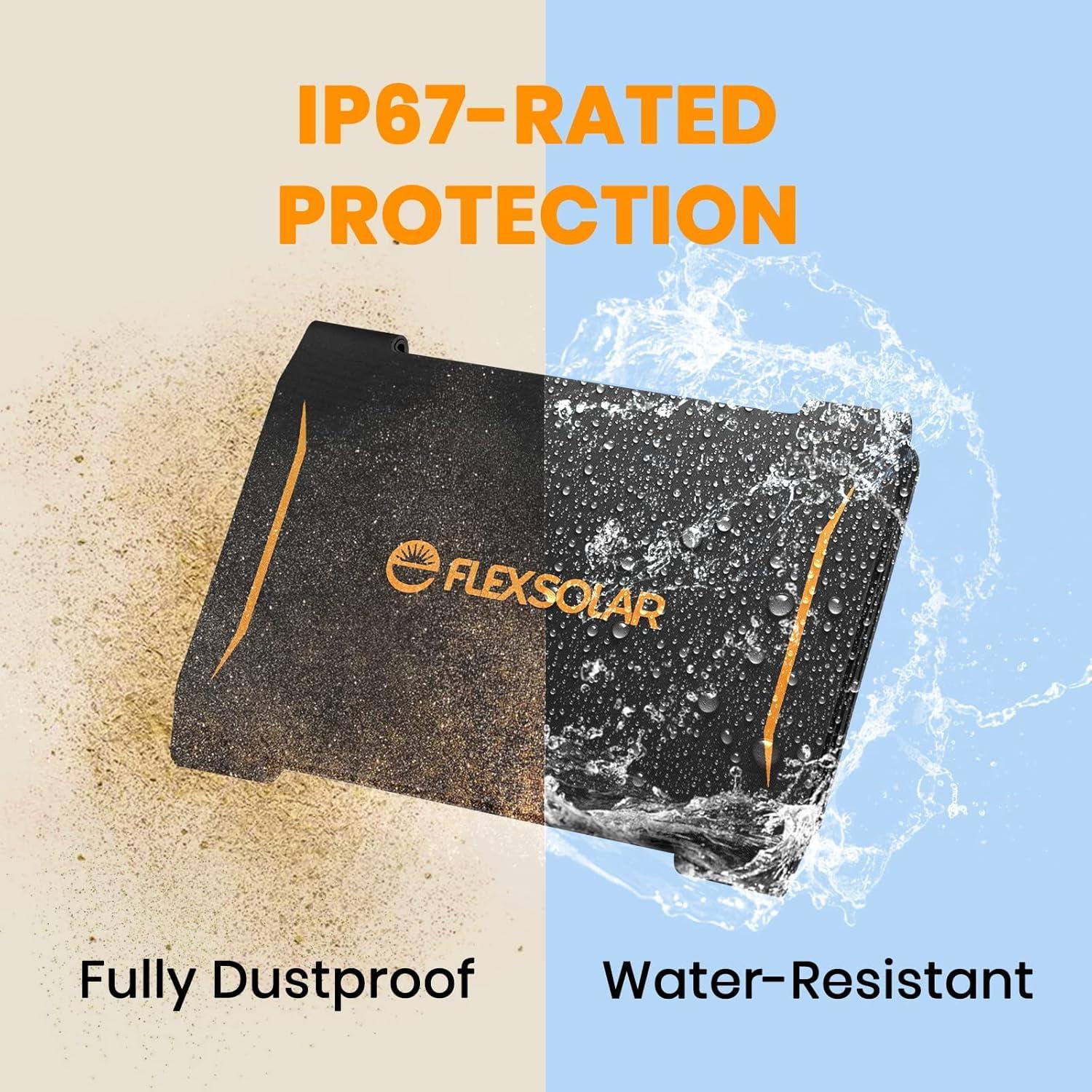 Cargador Solar FlexSolar 40W Plegable USB-C y USB-A