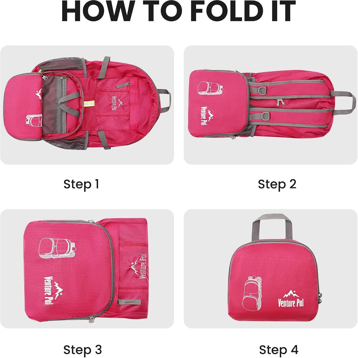 Mochila Plegable Venture Pal 35L Fucsia Ultraligera