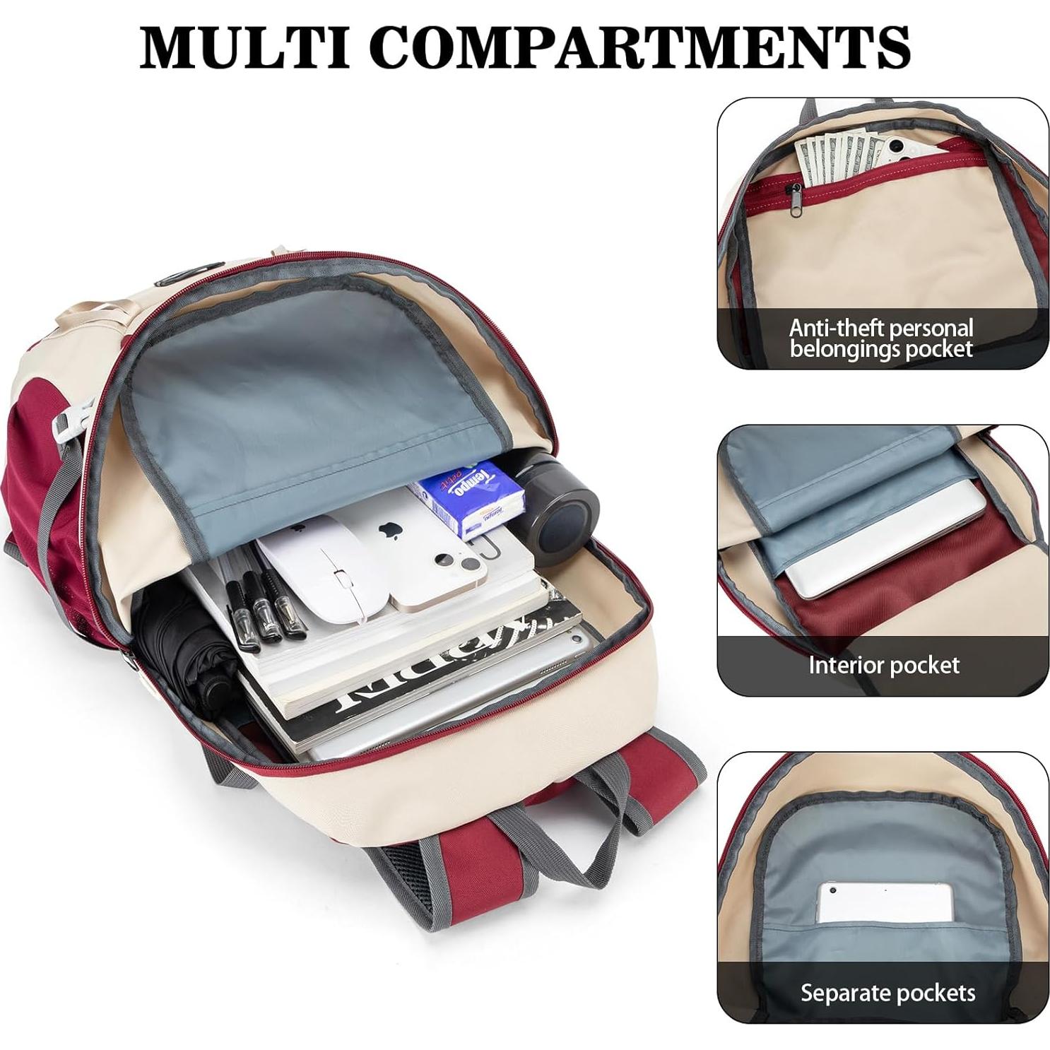 Mochila de Senderismo BAGPARKK 35L Plegable Resistente al Agua