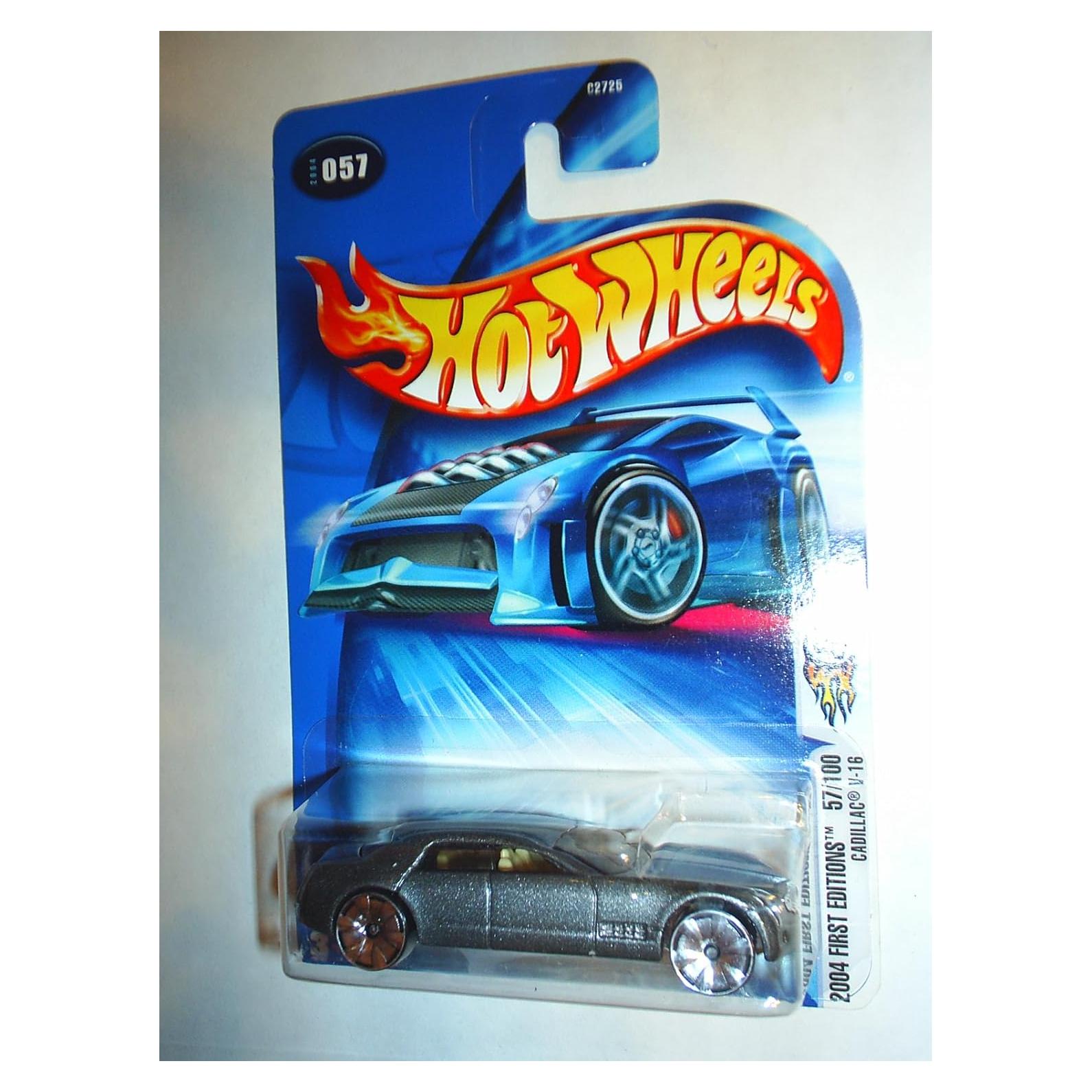 Hot Wheels Mattel Cadillac V16 1:64 Escala Plateado 2004