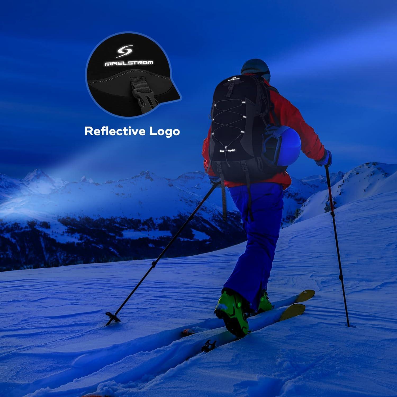 Mochila de Senderismo Maelstrom 40L Impermeable Negra