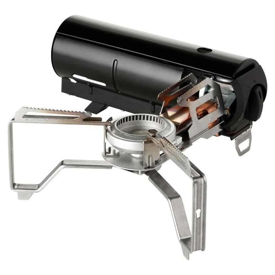 Snow Peak's Home & Camp Burner, Black, GS-600BK-US, Designed in Japan, Lifetime Product Guarantee, Lightweight and Compact for Camping, Stable Base for Cooking, One Size
