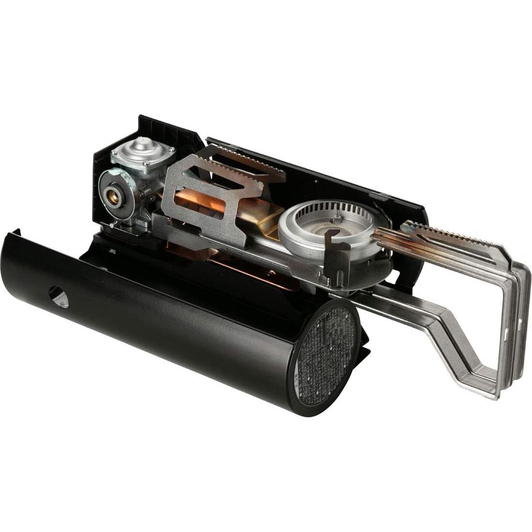 Snow Peak's Home & Camp Burner, Black, GS-600BK-US, Designed in Japan, Lifetime Product Guarantee, Lightweight and Compact for Camping, Stable Base for Cooking, One Size