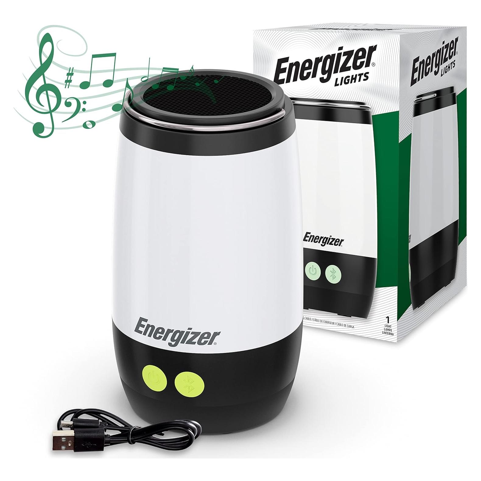 Lámpara LED Recargable Energizer con Altavoz Bluetooth IPX4
