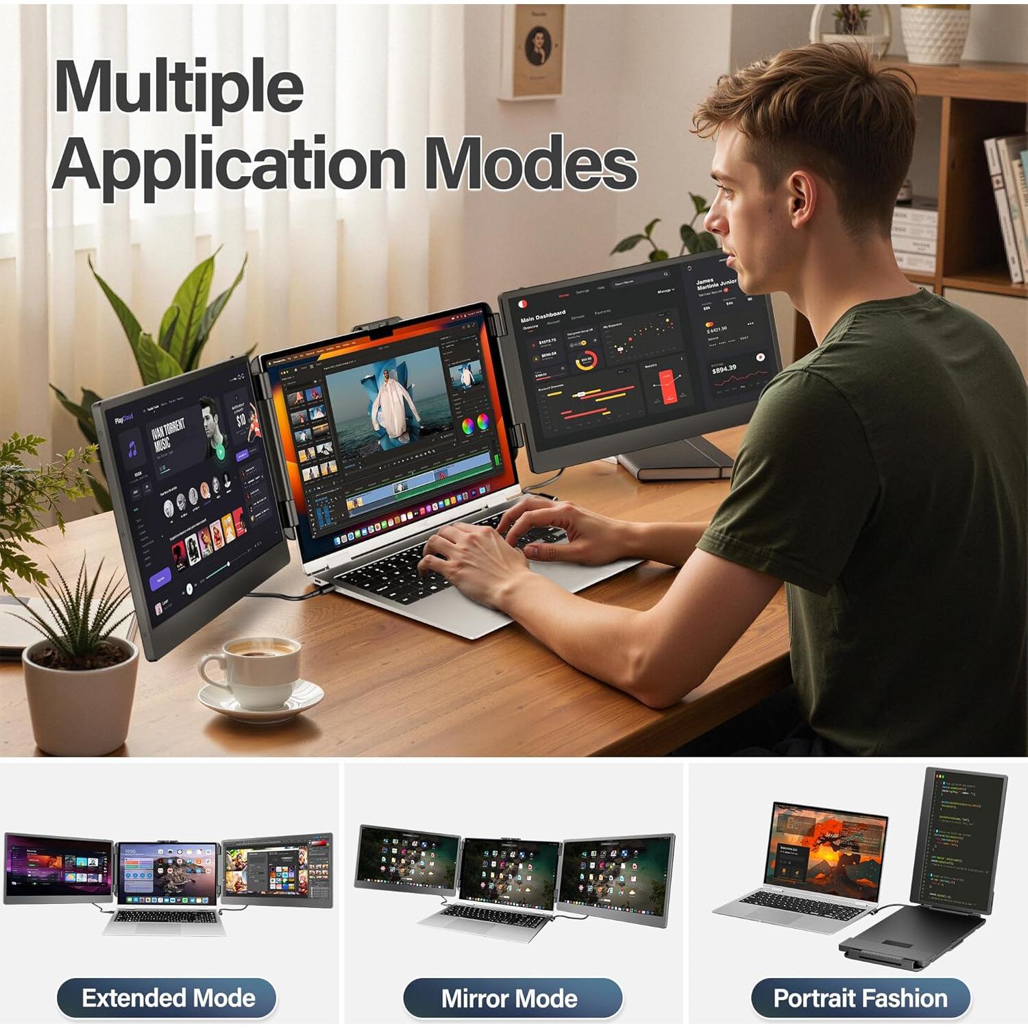Extensor de Pantalla CIDETTY 14" FHD 1080P Ultra Delgado